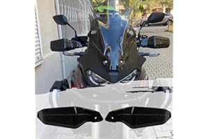 Midimttop Paramani Moto, Paramani Spazzole Protezioni Protezioni Protezione Parabrezza Manubrio Deflettori for CRF1100L Africa Twin Adventure Sports X-ADV 750 XADV 750 2021-2024 (Nero)