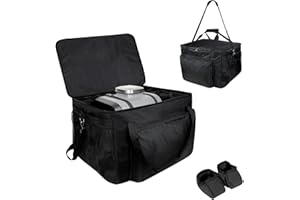 Dijia Carry Bag for Ninja Woodfire Outdoor Grill OG701UK, Heavy Duty 600D Oxford Fabric Carrying Bag for BBQ Accessories, Soft Protection, Padded Handles(Bag Only)