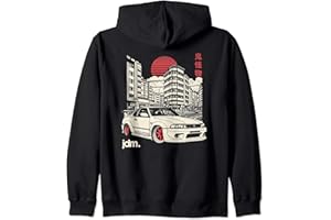 JDM TOKYO JAPAN MOTORSPORT CAR TUNING JDM Japan Motorsport 90s tuning Car Legend Zip Hoodie