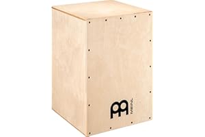 Meinl Percussion Headliner Cajon Instrument - Kompakte Trommelkiste mit Snare und Bass Sound - Schlagfläche Baltische Birke (HCAJ100NT)