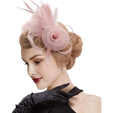 Damen Fascinator Hut Mit Federn - Elegante Haarspange Für Hochzeiten & Partys