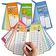 1-12 Maths Table Cards Set, Math Flash Cards, Educational Math Flashcards For Kids Self Check Classroom Home Learning, Aids Elementary School Teacher Teaching Aids (60 Cards)