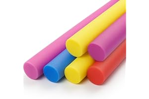 Laeto Foam Pool Noodle – Durable Swim Noodles for Adults & Kids | Floating Foam Sticks for Exercise & Fun | Pack of 2 or More – Assorted Colors