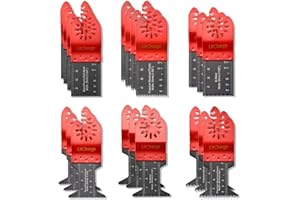 Litorange Kit de lames de scie,accessoires d'outils oscillants mixtes de 20 pièces, lames de scie à bois, outil multifonction pour Fein Multimaster, Porter Rockwell Cable, Ryobi, Milwaukee etc