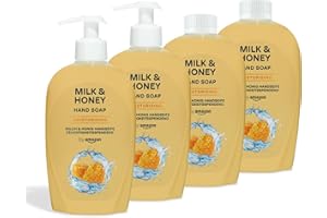 by Amazon Milk & Honey Hand Soap, 4 x 500ml