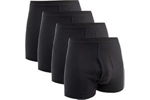 HERMKO 3940 4-pak męskich paczek z rozporkiem, majtki i wycięte nogawki, wysoki ściągacz/stan ze 100% bawełny ekologicznej