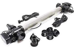 SunSun CUV-7110 clarificador Agua Estanque Acero Inoxidable Filtro luz UV 110W aclarador Agua jardín