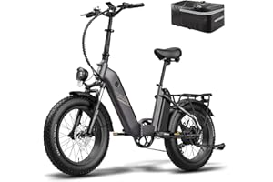 ‎FAFREES Fafrees FF20 Polar Fatbike E Bike Herren 48V 500W Motor StVZO. [ Offiziell ] E-Bike Damen Klapprad 20 Zoll für Erwachsene Anfahrhilfe, Ebike Elektrofahrrad 150kg E Ffahrrad Mountainbike 45km/h