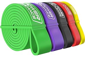 POWER GUIDANCE Fasce di resistenza per allenamento della forza, inclusa borsa per il trasporto, fasce per fitness, fasce per allenamento della forza