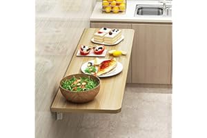 ADASP ZQKJLH Tavolo galleggiante, scrivania pieghevole a ribalta, piccolo tavolo da pranzo pieghevole, tavolo sospeso salvaspazio a parete per cucina, studio, camera da letto, bagno, ufficio o balcone