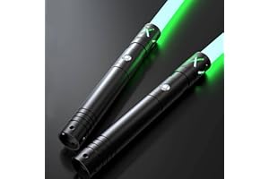 LORSABERUS Dueling Lightsaber for Adult 2 in 1 Light Sabers for Kids 41 inch Metal Light Saber Toys with 12 RGB Colors 4 Fonts for Christmas Halloween Cosplay Birthday Gift 2 Packs