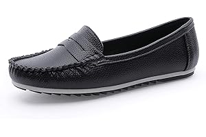 MecKiss Loafers for Women Comfy Flats Ladies Slip On Walking Shoe Driving Boat Moccasins Casual Nursing Shoes