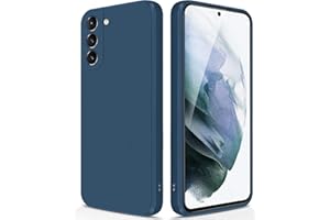 GiiYoon Coque pour Samsung Galaxy S21 Case en Silicone, Etui de Protection Antichoc Etui Housse Silicone Ultra-Mince avec Couche Intérieure en Fibre et Protection pour Caméra, Bleu