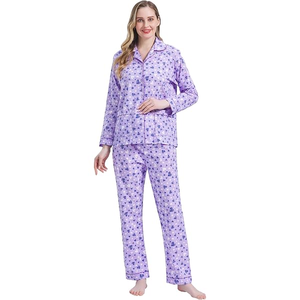 Pigiama calibrato donna 100% cotone invernale XXXXL Maristella 5044/A