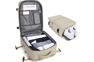 SZSYCN Torby podręczne Ryanair pod siedzeniem, plecak damski Plecak podróżny, codzienna przegroda na laptopa do szkoły z portem ładowania USB