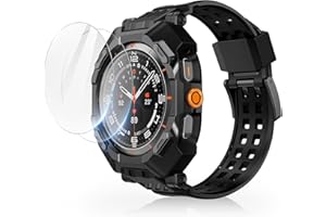 THREE-TREE 2 Stück Schutzfolie für Panzerglas für Samsung Galaxy Watch Ultra 2025/2025 47mm, Folie [3D-Volle Bedeckung] [TPU-Verbundmaterial] [9H] DisplaySchutzfolie für Samsung Watch Ultra 7/8 47mm