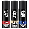 Beardo Deodorant Perfume Body Spray Set For Men (120ml x 3) | Spy Deo Aromatic Fresh Scent | Mafia Oriental Woody Notes | Don Most Wanted Citrus Musk Fragrance | Christmas gift for men | Gift For Friends | Gift for Men