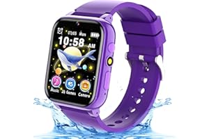 GLKYSOE Montre Connectée Enfant, Montre Intelligente Enfant avec 26 Jeux HD Caméra Livres Audio & Jeux, Carte D'étude Musique Alarme Podomètre Torche, Smartwatch Cadeaux pour Fille Garçon 3-12ans