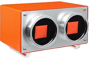 MOZSLY Remontoir Double pour Montres automatiques avec Moteur Silencieux 12 Modes de Rotation Réglage Cuir