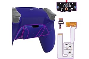 eXtremeRate Goma Grip Programable RISE4 V3 Remap Kit para ps5 Mando Modelo BDM-030/040/050 Actualización Board&Carcasa Trasera&4 Palancas Botones para ps5 Control-NO Incluye Mando(Azul Cobalto)
