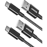 Anker [Pack de 2 Câbles USB-C vers USB-A [90 cm] en Nylon tressé pour Samsung Galaxy S9 / S9+ / S8 / S8+ / Note 8, LG V20 / G