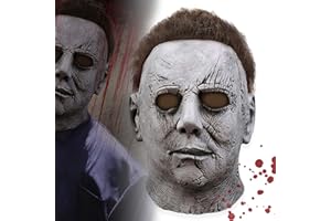 AENEY Michael Myers Masks Adult Kids Latex Michael Myers Face Cosplay Mask With Hair For Halloween Kills Scary Cosplay Costume Theme Party Props Movies 1978, 2022