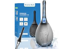 PROPODUSCHE Analdusche für mann Klistier Intimdusche - einlaufgerät darmreinigung 245ml Silikon Analdusche für Frau , Anti-Rückfluss Vaginaldusche Irrigator zur Darmspülung Analspülung(Schwarz)