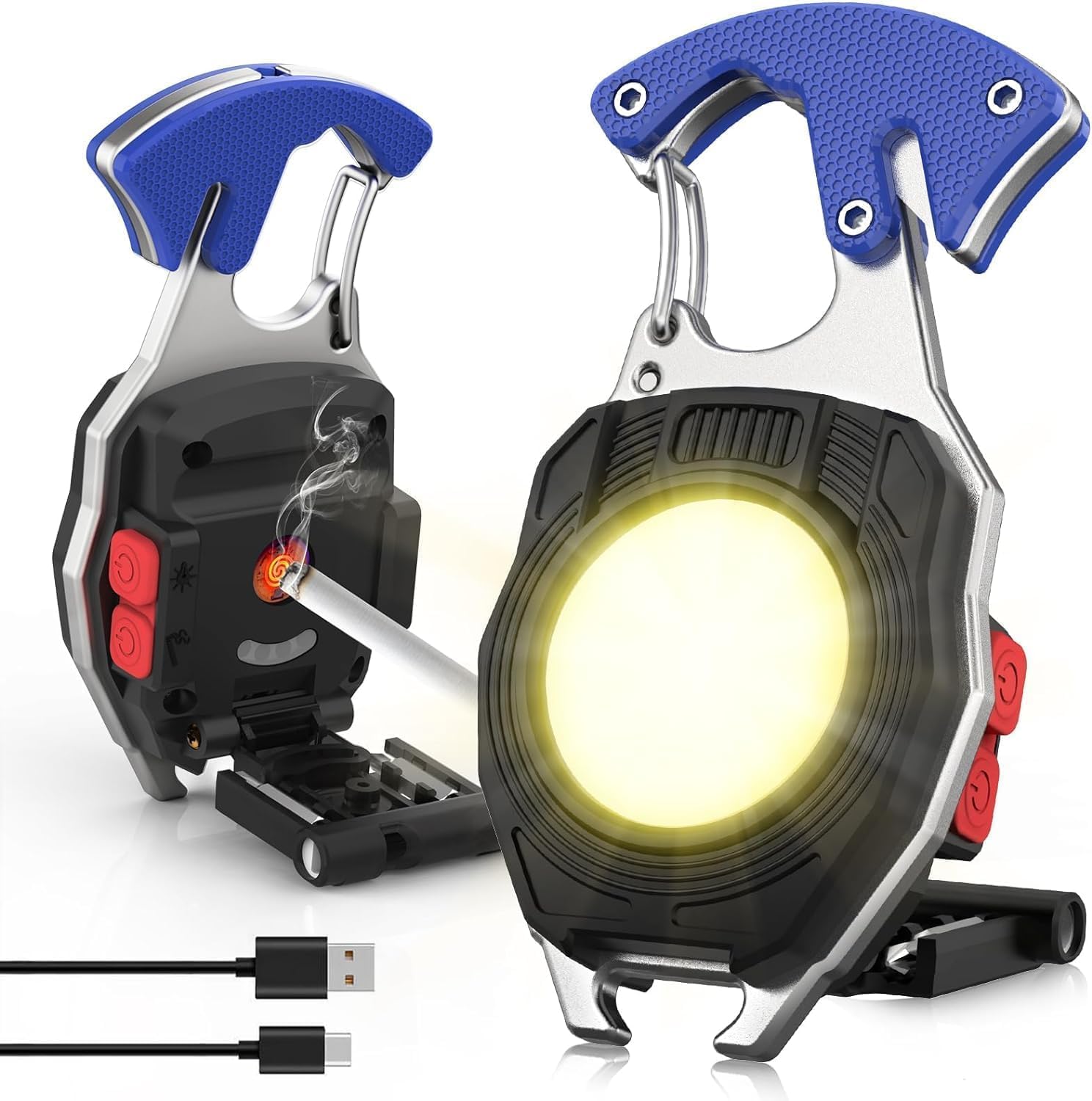 Mini El Feneri 800 Lümen USB Şarjlı