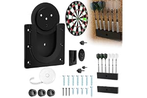 22 Pcs Dartboard Wall Mount Set丨With Dart Holder, Screws, Nails, Etc