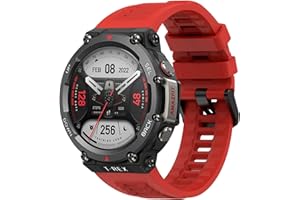 YASPARK Cinturino per Amazfit T-Rex 2, Morbido Silicone Traspirante Polsino Sportivo per Amazfit T-Rex 2 Outdoor GPS Smartwatch con Attrezzo