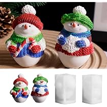 Silikon Gießformen JAMSSOW Silikonformen Gießformen,DIY Gießform Kerzenhalter,Silikonform Weihnachten,Gipsformen Zum Gießen,Silikon Gießform
