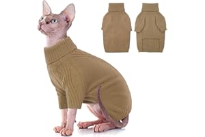 IECOii Hundepullover,Sweater für Hunde,Hundepullover für Kleine Mittelgroße große Hunde,Warmer Rollkragen Hunde Pullover,Winter Hundebekleidung for Katzen,Chihuahua,Französische Bulldogge,Labrador