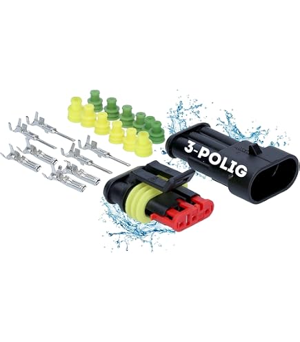Connecteur Auto AMP Superseal 3 Pôles - Étanche IP67, 1.50mm², Résistant à L'Huile