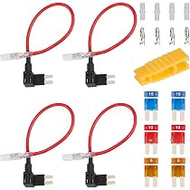 Set di 6 fusibili per auto, connettori salvadanaio da 12 V, adattatori