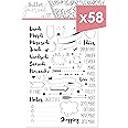 Kit Timbri Bullet Journal Aladine - 25 Timbri Mese Universali Per Agenda E Planner - Modello 03939