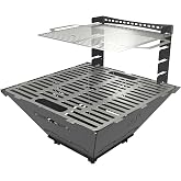 Kamp Ayısı&reg; FireNest&trade;: Grand 3mm Karbon &Ccedil;elik Ateş &Ccedil;ukuru & Mangal | Su Ge&ccedil;irmez &Ouml;zel &Ccedil;antalı