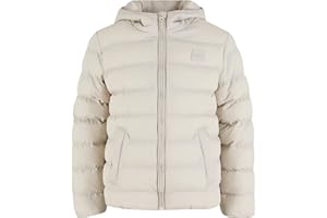 URBAN CLASSICS Chaqueta de Invierno para Niño, Plumífero con Capucha Impermeable, Chaqueta Acolchada, Disponible en Varios Colores y Tallas de 110/116 - 158/164