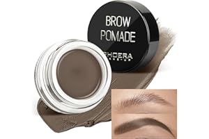 ANGLICOLOR Eyebrow Gel,Eyebrow Brow Pomade Professional Makeup Tinted Eyebrow,24 Hours Long Lasting,Lightweight,Waterproof,Smudge-Proof,Transfer-Proof,Sweat Resistant Brow Cream(5#Dark Brown)