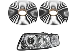 HFDONGL Okrągły sznurek butylowy, taśma klejąca, 8 mm x 8 m, czarna guma butylowa, taśma samoprzylepna, taśma uszczelniająca butylowa, sznurek butylowy, do reflektorów samochodowych, okien, drzwi, przedniej