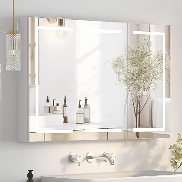 Zentrobad Spiegelschrank 120 Cm Mit DREI Türen, LE Produktbild-Vorschau 3