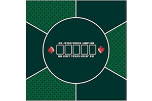 LaiEr 60/80/100/120/140/160cm Quadratische Poker Matte Texas Hold'em Poker Gummimatte Poker Topper für Tische Faltbare Tragbare Poker Tischplatte Layoutw für Poker Spiele Blackjack Casino(100 * 100cm)
