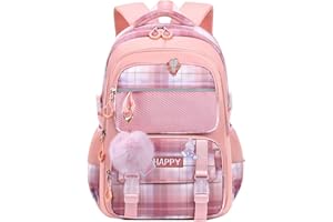 HANXIUCAO School Bags for Girls Lagre Capacity Backpack for School Water-resistant with Laptop Compartment Girls Backpacks for Primary Junior High University