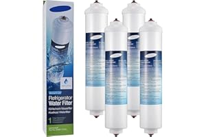 HSIFSKK Sostituisci Il Filtro Dell'acqua Del Frigorifero, Compatibile Con Samsung, DA29-10105J HAFEX/EXP WSF-100 Aqua-Pure Plus, Compatibile Con LG, 5231JA2010B GE GXRTQR(4 pcs)