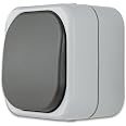 REV Ritter 0510218777 – Presa Elettrica A Parete AquaTop Con Coperchio, IP44, Bianco – Per Esterni E Uffici