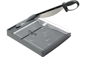 JIELISI Heavy Duty Guillotine Paper Trimmer Cutting Performance up to 30 Sheets,12 Inch Cut Length A4 Manual Paper Cutter Scrapbooking Tool with Safety Guard and Blade Lock