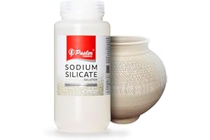 Pasler Sodium Silicate Solution for Pottery – Creates a Crack Texture on The Ceramic Surface,16 fl oz / 473 ml