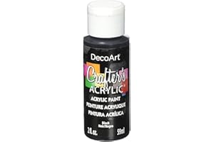 DecoArt Acrylic Paint, Black, 59ml