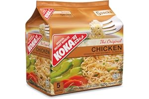 Koka Original Chicken Flavour Oriental Style Instant Noodles, 85 g (Pack of 5)