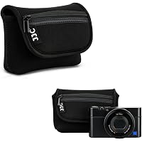 JJC Custodia Compatta Per Fotocamera – Tessuto Oxford E Chiusura Magnetica, Per Ricoh GR, Sony RX100 E Canon G7X, Con Tasche Per Batterie E SD - 3