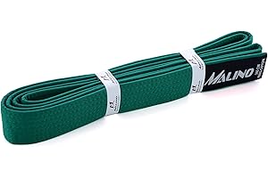 Malino Karaté Ceinture d'arts martiaux 100 % coton 4,2 cm